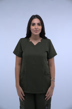 Olive Green Female Scrub