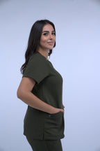 Olive Green Female Scrub